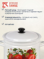 Кастрюля эмалированная сталь, 8 л, крышка сталь, цилиндрическая, Керченский металлургический завод, Клубника садовая, 41804-202/6-У2 - фото 5