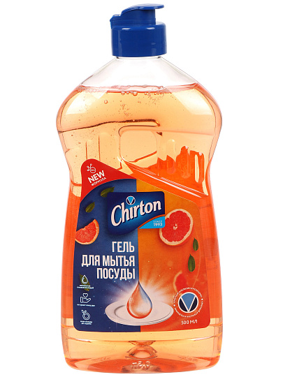 Средство для мытья посуды Chirton, Красный апельсин и розмарин, 500 мл