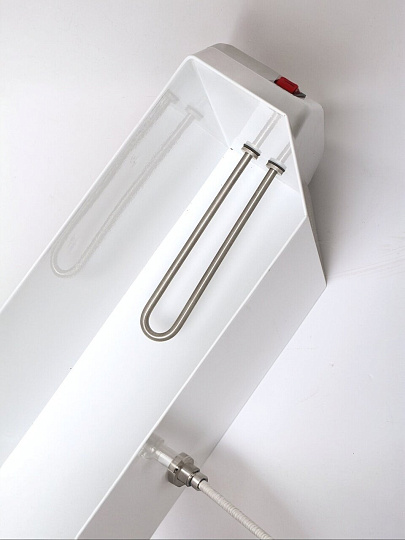 Умывальник металл, с водонагревателем, с мойкой, нержавеющая сталь, 17 л, белый