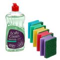 Набор для уборки Softi Clean, 500 мл, средство для мытья посуды + губки для посуды 5 шт - фото 7