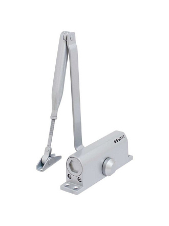 Доводчик дверной Булат, Ultimate ДД-100 A-S, -42°C + 50°C °C, морозостойкий, 120 кг, серебро, 14921