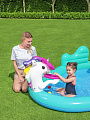 Игровой центр-бассейн Bestway, 274х198х137.5 см, Волшебный единорог, 53097, 220 л, горка, распылитель, мячики, кольцо, от 2 лет - фото 4