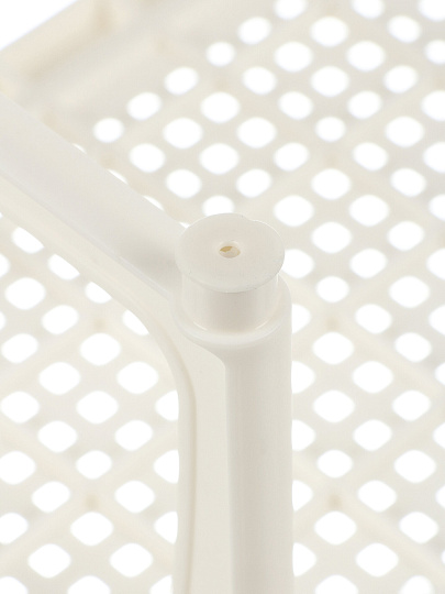 Полка настольная, пластик, 1 секция, 30х19.5х17 см, белая, Violet, Ротанг, 750006