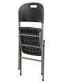 Стул складной Green Days, 49х45х78 см, металл, пластик, 45х49х78 см, HQ-M52-glide-black - фото 7