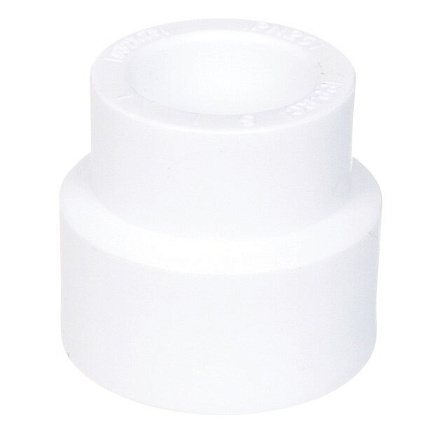 Муфта переходная полипропилен, d25/20 мм, внутренняя/внутренняя, белая, РосТурПласт