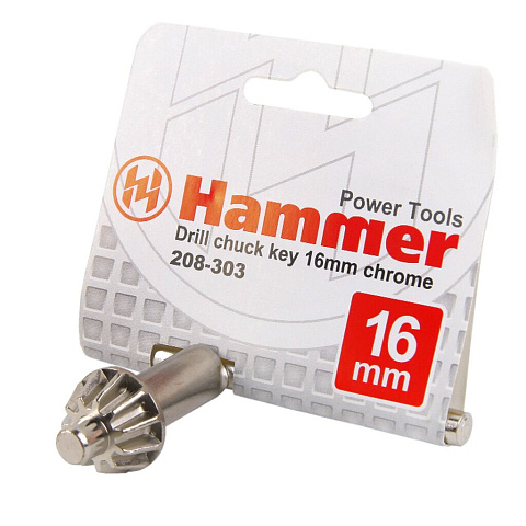 Ключ для патрона дрели Hammer, CH-key, 16 мм, 33695