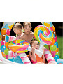 Игровой центр-бассейн Intex, 295х130х191 см, Сладости, 57149NP, 206 л, горка, распылитель, 6 мячиков, 2 конфеты, от 3 лет - фото 6