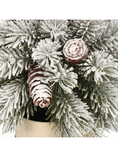 Композиция новогодняя настольная 21 см, заснеженная, SYSPS -0823051