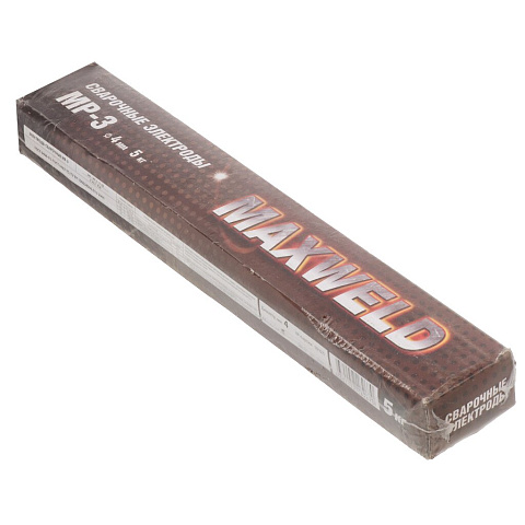 Электроды Maxweld, МР-3, 4 мм, 5 кг, картонная коробка