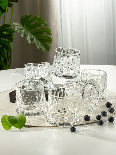 Стакан 180 мл, стекло, 6 шт, Daniks, Танцующий, B060595