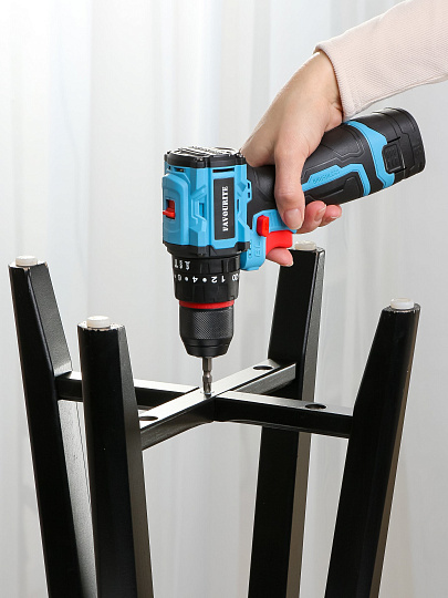 Дрель-шуруповерт аккумуляторный, Favourite, ДАБ 16, бесщеточный, 16 В, кейс, 303301602