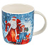 Кружка керамика, 380 мл, Дед Мороз со Снегурочкой, с крышкой, с ложкой, Y4-7502, в ассортименте - фото 4