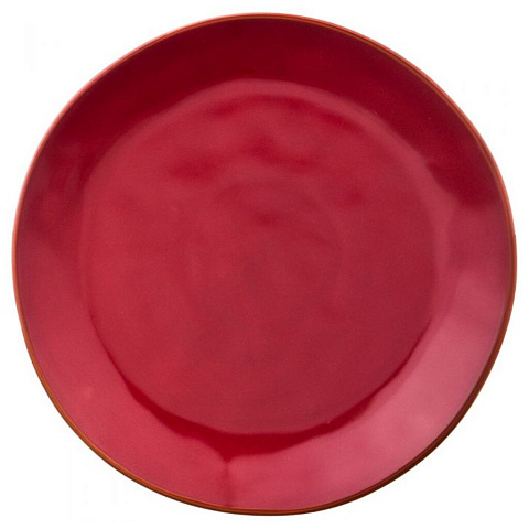 Тарелка обеденная, керамика, 26 см, круглая, Concerto, 408-104, красная