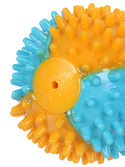 Игрушка для животных цветной мяч, резина, 7.5 см, Y4-11376