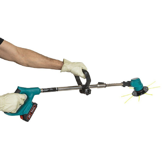 Триммер аккумуляторный, аккумуляторный, Pioneer, BGT-20V20-01, 17825, D-ручка, нож, разборный вал, 20 В