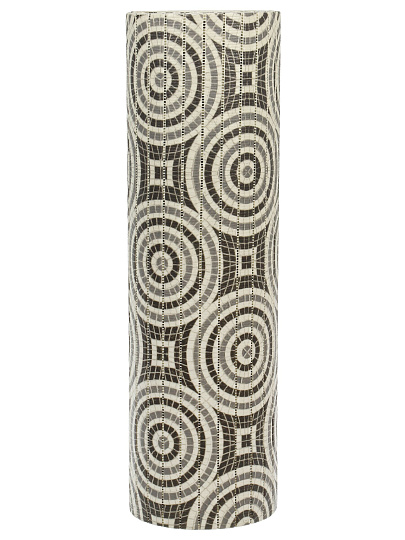 Коврик для ванной, антискользящий, 0.8х15 м, вспененный ПВХ, Вилина, Виктория, V33-grey