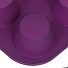 Форма для запекания силикон, 25.5х17.5 см, прямоугольная, рифленая,6 кексов, фиолетовая, Y3-1335 - фото 2