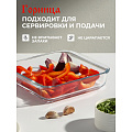 Форма для запекания стекло, 21.8х24.6х5.1 см, 1.8 л, квадратная, с ручками, Горница, Ф3181 - фото 9