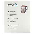 Чайник электрический Ampix, AMP-1905, 1.8 л, 1500 Вт, скрытый нагревательный элемент, стекло - фото 7