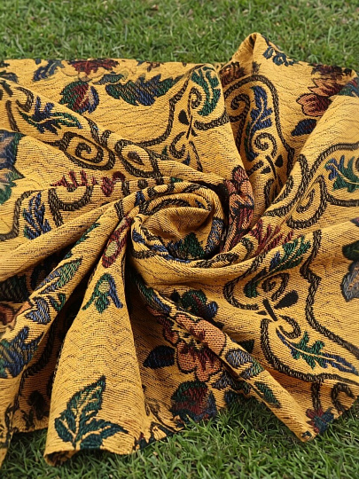 Покрывало 2-спальное, 200х180 см, 100% полиэстер, гобелен, Цветы, в ассортименте, Y8-1820-01