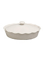 Форма для запекания керамика, 24х33х13 см, 2 л, овальная, с крышкой, Agness, Beige, 780-127 - фото 6