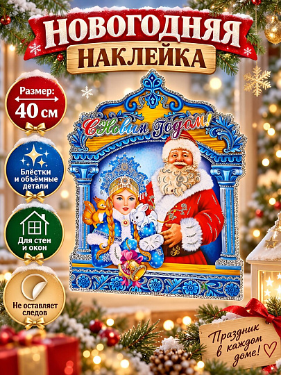 Наклейка на стену, 40 см, SYTHA-2823026-2