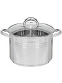 Кастрюля нержавеющая сталь, 10 л, крышка стекло, Daniks, Общепит, SD-6BP-10, индукция - фото 8
