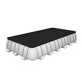 Бассейн каркасный Bestway, 732х366х132 см, Power Steel, 56475, фильтр-насос, лестница, тент, 30045 л, поплавок-дозатор - фото 6