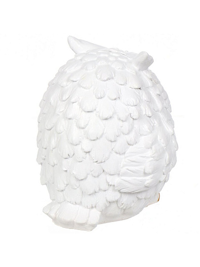 Копилка Совёнок, 17х17 см, 400, белый, золотая