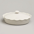 Форма для запекания керамика, 24х33х13 см, 2 л, овальная, с крышкой, Agness, Beige, 780-127 - фото 2