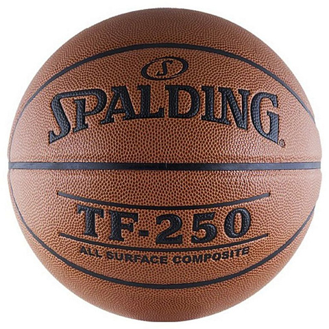 Мяч баскетбольный Spalding проф. TF-250 ALL SURF,р-р 7,композ.кожа(полиуретан), 76-801Z, 00-00008183