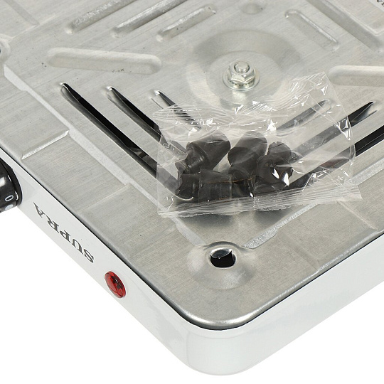 Плита электрическая Supra, HS-191, 1000 Вт, 1 конфорка, диск, эмаль, механическая, переключатель поворотный, белая