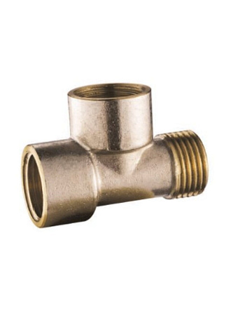Тройник 1/2'', г-г-ш, латунь, Frap
