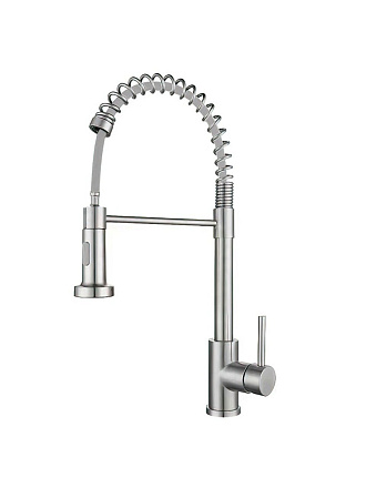 Смеситель для кухни, Stemix, выдвижной излив, с картриджем, SUS 846-014FZ