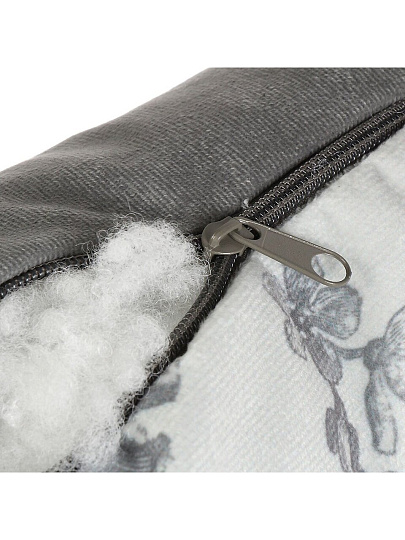 Подушка декоративная, 40х40 см, Гортензия, 100% полиэстер