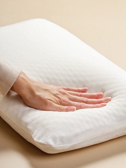 Подушка ортопедическая, 50 х 30 х 10, чехол 100% полиэстер, с эффектом памяти, жесткая, +наволочка, Silvano, AI-1607003