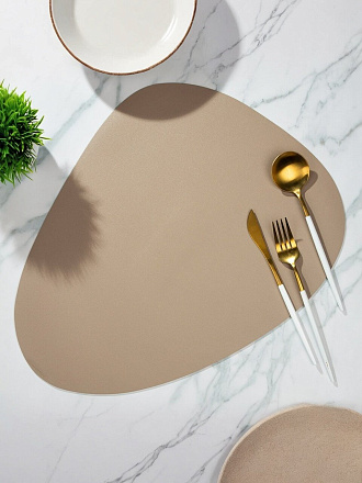 Салфетка для стола полимер, 44х35.5 см, круглая, Y4-8371