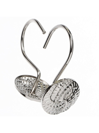 Крючок для штор 12 шт, металл, Соты, STH20-48