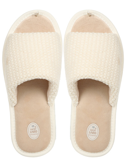 Тапки для женщин, полиэстер, в ассортименте, р. 37, открытые, Lucky Land, 5095W-PVC-O