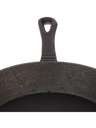 Сковорода чугун, 22 см, Гурман, DavrMetall, с литой ручкой, индукция