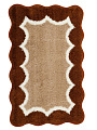 Коврик для ванной, 0.5х0.8 м, полиэстер, охра, Silvano, Волна, Y4-12008 - фото 3