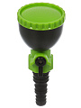 Насадка для полива пластик, 1/2-5/8-3/4, быстросъемная, с краном, Grandy, черно-зеленая - фото 2