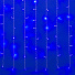 Занавес светодиодный 160 ламп, 1.5х1 м, 8 режимов, Занавес, Uniel, свет синий, прозрачный, с контроллером, в помещении, сетевой, ULD-C1510-160/DTA BLUE IP20 - фото 2