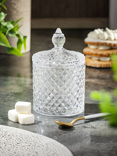 Сахарница 260 мл, стекло, 8.5х14 см, Шейх, Y6-10048/B150005