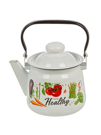 Чайник сталь, эмалированное покрытие, 1.5 л, Appetite, Veggies, 01-2708/4М