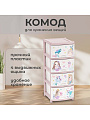 Комод детский 4 ящика, Единорог, 38х48х98 см, Альтернатива, для девочек, М1240 - фото 3