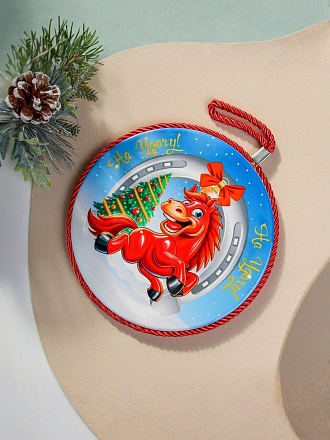 Подставка под горячее, керамика, круглая, 16 см, На удачу, Y4-9232