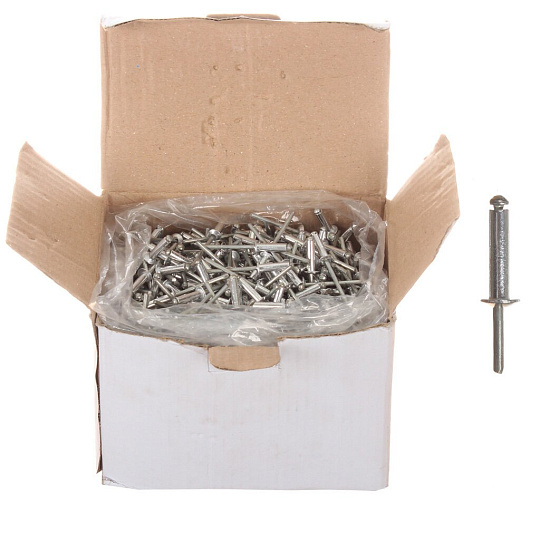 Заклепки диаметр 3.2х8 мм, 1000 шт, Ревда