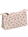 Косметичка большая розовые ромбы, 27Х8Х17см, A080058