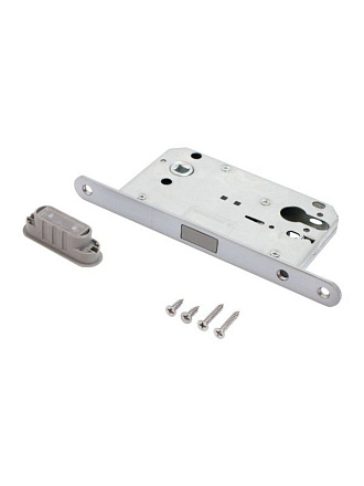 Замок врезной Аллюр, 5300-MC SC, 14894, без ручки, цилиндровый, магнит, матовый хром